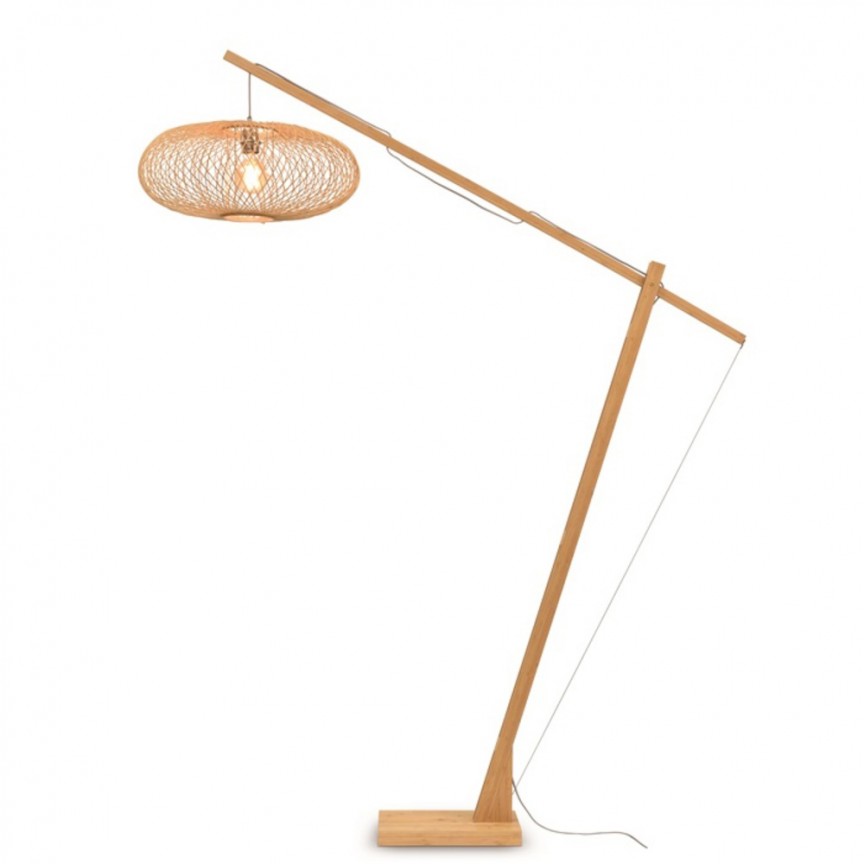 Lampadar eco din bambus Cango L natur, 60x25cm, Lampadare moderne de podea⭐ modele elegante pentru iluminat camera living dormitor.✅DeSiGn decorativ de lux unic!❤️Promotii lampi❗ ➽www.evalight.ro. Alege corpuri de iluminat de podea pt interior cu reader LED, ieftine de calitate deosebita la cel mai bun pret. a