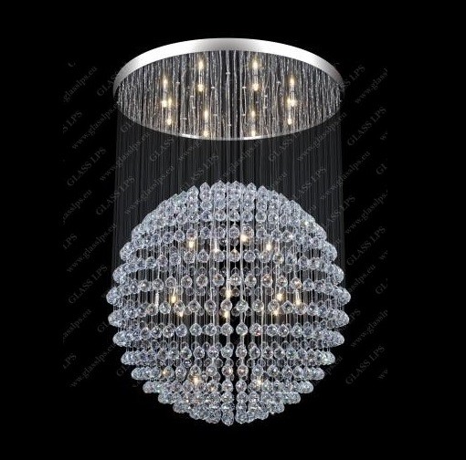 Lustra XXL design modern cristal Bohemia, diametru 100cm, Lustre Cristal Bohemia⭐ modele deosebite de candelabre din cristal Bohemia autentic din Cehia.✅Design Baroc de lux Premium Top❗ ➽ www.evalight.ro. a