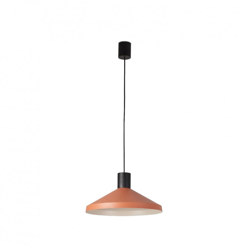 Lustra / Pendul modern design minimalist KOMBO Terracotta Ø40cm, Candelabre si Lustre moderne elegante⭐ modele clasice de lux pentru living, bucatarie si dormitor.✅ DeSiGn actual Top 2020!❤️Promotii lampi❗ ➽ www.evalight.ro. Oferte corpuri de iluminat suspendate pt camere de interior (înalte), suspensii (lungi) de tip lustre si candelabre, pendule decorative stil modern, clasic, rustic, baroc, scandinav, retro sau vintage, aplicate pe perete sau de tavan, cu cristale, abajur din material textil, lemn, metal, sticla, bec Edison sau LED, ieftine de calitate deosebita la cel mai bun pret. a