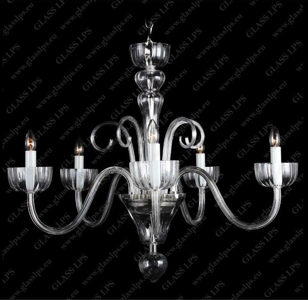 Lustra 5 brate eleganta design LUX, L11 901/05/0, Lustre Cristal Bohemia⭐ modele deosebite de candelabre din cristal Bohemia autentic din Cehia.✅Design Baroc de lux Premium Top❗ ➽ www.evalight.ro. a