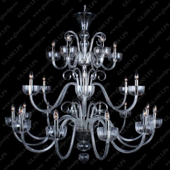 Lustra XL 24 brate eleganta design LUX, L11 901/24/0, Lustre cristal si Corpuri de iluminat suspendate⭐ modele de lux elegante din cristal Stil Exclusive.✅Design Premium Top❗ ➽ www.evalight.ro.  a