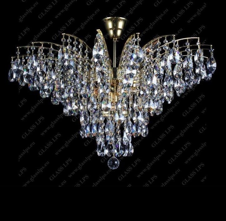 Plafoniera cristal Bohemia diametru 72cm, L17 555/11/1-A, Lustre cristal si Corpuri de iluminat suspendate⭐ modele de lux elegante din cristal Stil Exclusive.✅Design Premium Top❗ ➽ www.evalight.ro.  a