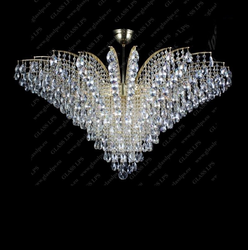 Plafoniera cristal Bohemia diametru 120cm, L17 555/23/1-A, Lustre cristal si Corpuri de iluminat suspendate⭐ modele de lux elegante din cristal Stil Exclusive.✅Design Premium Top❗ ➽ www.evalight.ro.  a