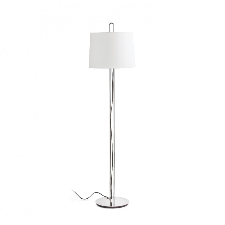 Lampadar / Lampa de podea moderna design elegant MONTREAL crom/bej, Lampadare moderne de podea⭐ modele elegante pentru iluminat camera living dormitor.✅DeSiGn decorativ de lux unic!❤️Promotii lampi❗ ➽www.evalight.ro. Alege corpuri de iluminat de podea pt interior cu reader LED, ieftine de calitate deosebita la cel mai bun pret. a