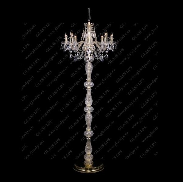 Lampadar 8 brate design LUX cristal Bohemia, Lustre cristal si Corpuri de iluminat suspendate⭐ modele de lux elegante din cristal Stil Exclusive.✅Design Premium Top❗ ➽ www.evalight.ro.  a