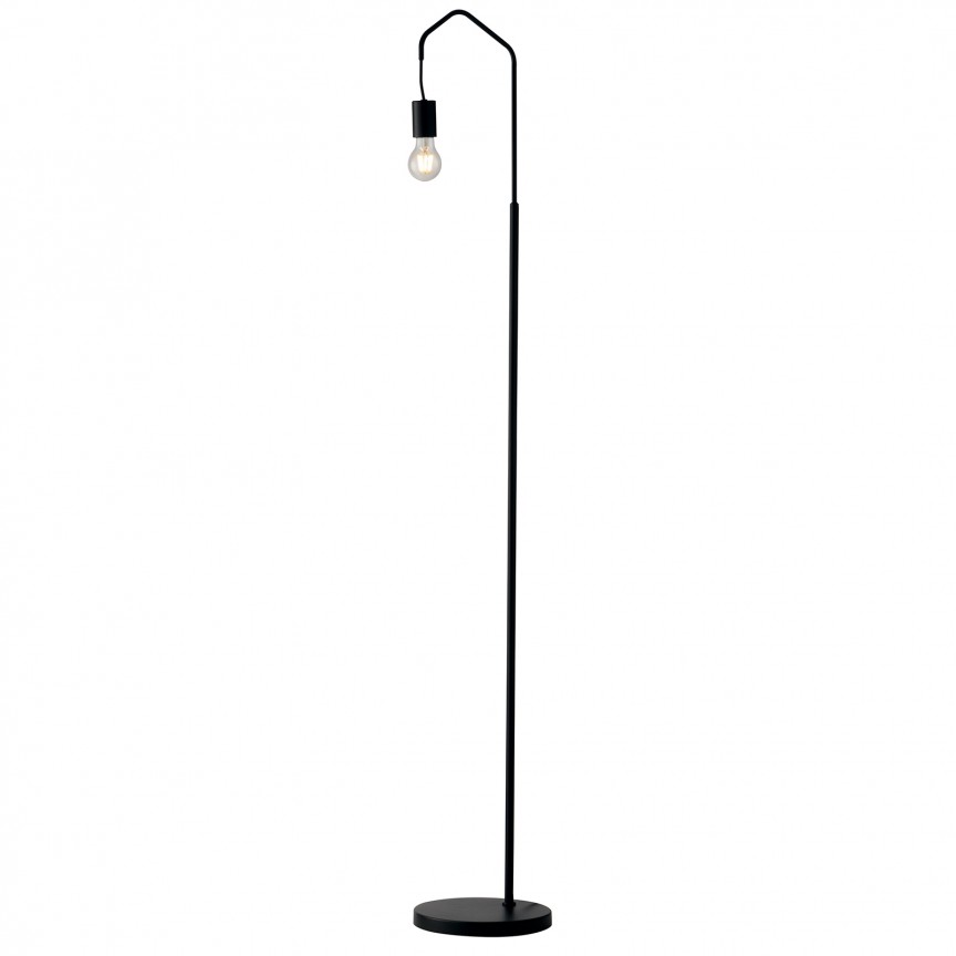 Lampadar design modern Habitat negru I-HABITAT-PT NER FE, Lampadare moderne de podea⭐ modele elegante pentru iluminat camera living dormitor.✅DeSiGn decorativ de lux unic!❤️Promotii lampi❗ ➽www.evalight.ro. Alege corpuri de iluminat de podea pt interior cu reader LED, ieftine de calitate deosebita la cel mai bun pret. a