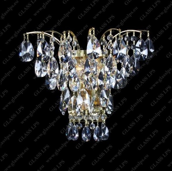Aplica de perete cristal Bohemia N27 555/02/1-A, Lustre cristal si Corpuri de iluminat suspendate⭐ modele de lux elegante din cristal Stil Exclusive.✅Design Premium Top❗ ➽ www.evalight.ro.  a