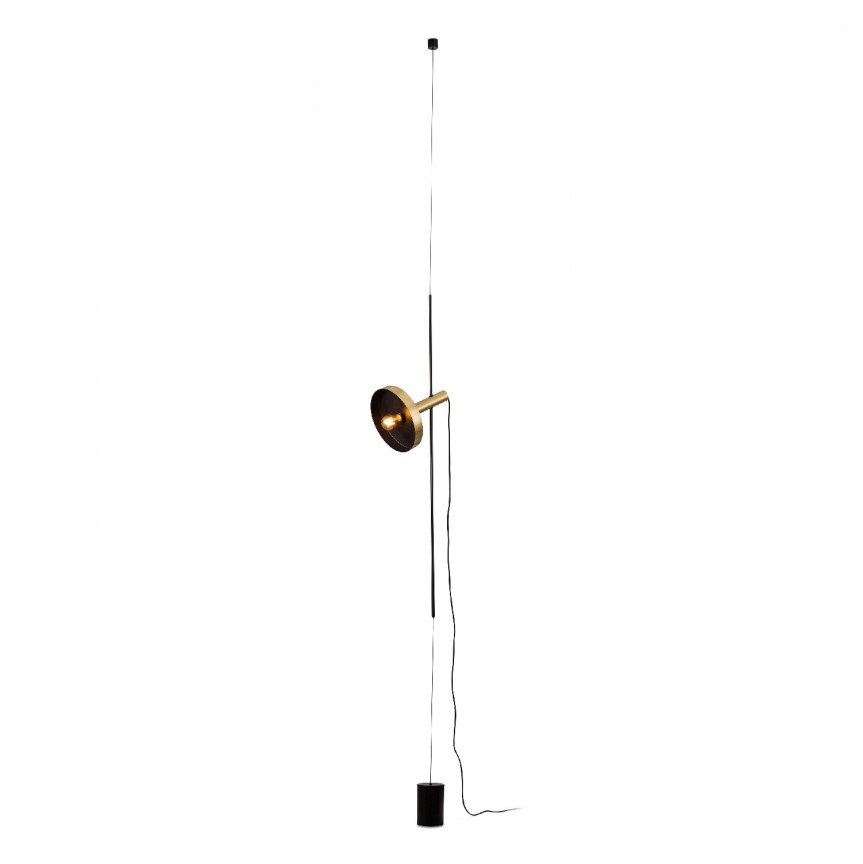 Lampa de podea tip pendul design modern WHIZZ auriu/negru, Candelabre si Lustre moderne elegante⭐ modele clasice de lux pentru living, bucatarie si dormitor.✅ DeSiGn actual Top 2020!❤️Promotii lampi❗ ➽ www.evalight.ro. Oferte corpuri de iluminat suspendate pt camere de interior (înalte), suspensii (lungi) de tip lustre si candelabre, pendule decorative stil modern, clasic, rustic, baroc, scandinav, retro sau vintage, aplicate pe perete sau de tavan, cu cristale, abajur din material textil, lemn, metal, sticla, bec Edison sau LED, ieftine de calitate deosebita la cel mai bun pret. a