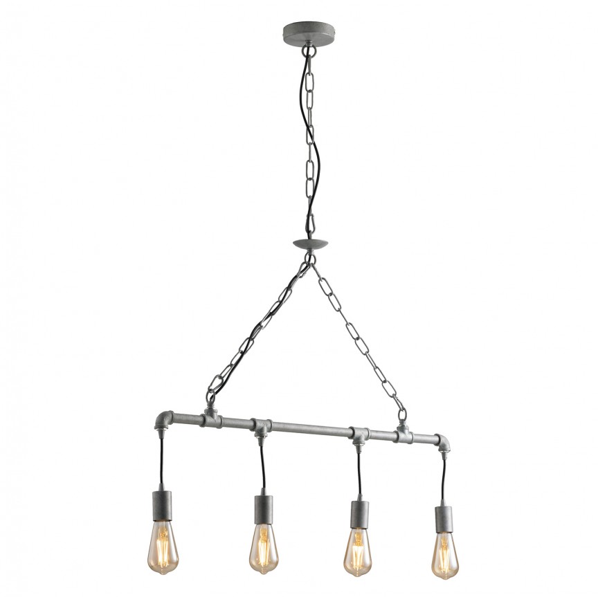 Lustra suspendata design industrial AMARCORD zinc I-AMARCORD-S4 ZN FE, Candelabre si Lustre moderne elegante⭐ modele clasice de lux pentru living, bucatarie si dormitor.✅ DeSiGn actual Top 2020!❤️Promotii lampi❗ ➽ www.evalight.ro. Oferte corpuri de iluminat suspendate pt camere de interior (înalte), suspensii (lungi) de tip lustre si candelabre, pendule decorative stil modern, clasic, rustic, baroc, scandinav, retro sau vintage, aplicate pe perete sau de tavan, cu cristale, abajur din material textil, lemn, metal, sticla, bec Edison sau LED, ieftine de calitate deosebita la cel mai bun pret. a