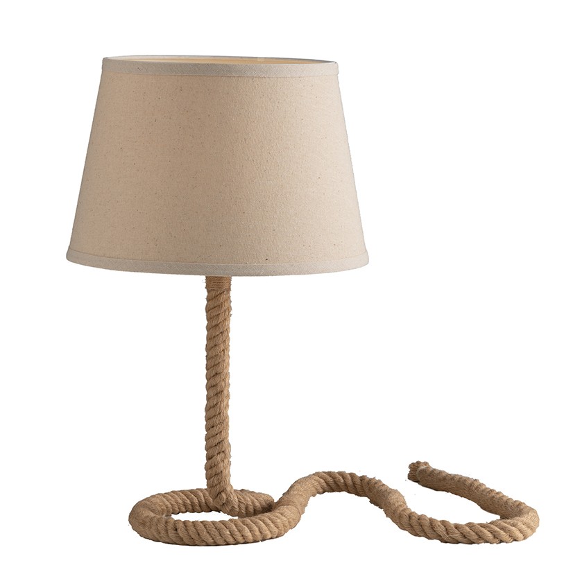 Veioza, lampa de masa design clasic ROPE I-ROPE-L FE, Candelabre si Lustre moderne elegante⭐ modele clasice de lux pentru living, bucatarie si dormitor.✅ DeSiGn actual Top 2020!❤️Promotii lampi❗ ➽ www.evalight.ro. Oferte corpuri de iluminat suspendate pt camere de interior (înalte), suspensii (lungi) de tip lustre si candelabre, pendule decorative stil modern, clasic, rustic, baroc, scandinav, retro sau vintage, aplicate pe perete sau de tavan, cu cristale, abajur din material textil, lemn, metal, sticla, bec Edison sau LED, ieftine de calitate deosebita la cel mai bun pret. a