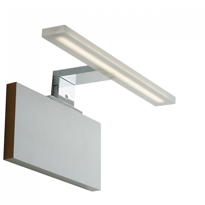 Aplica LED cu fixare pe cadru sau oglinda baie IP44 AQA, 4000K SPOT-B-AQA FE, Aplice pentru baie, LED⭐ modele moderne lustre tablou, iluminat oglinda baie.❤️Promotii lampi baie❗ ➽www.evalight.ro. Alege corpuri de iluminat baie cu spot-uri aplicate (perete/tavan/mobilier baie), rezistente la apa (umiditate), ieftine si de lux, calitate deosebita la cel mai bun pret.
 a