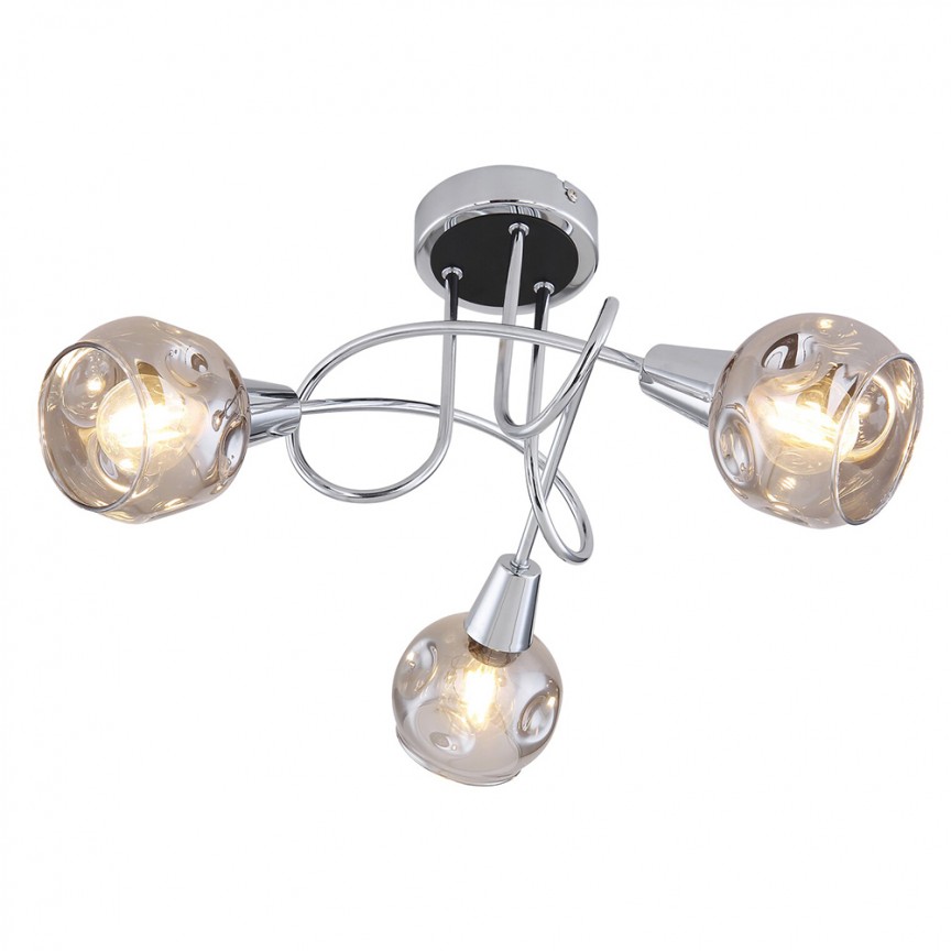 Lustra cu 3 spoturi design modern Tamara 5348 RX, Candelabre si Lustre moderne elegante⭐ modele clasice de lux pentru living, bucatarie si dormitor.✅ DeSiGn actual Top 2020!❤️Promotii lampi❗ ➽ www.evalight.ro. Oferte corpuri de iluminat suspendate pt camere de interior (înalte), suspensii (lungi) de tip lustre si candelabre, pendule decorative stil modern, clasic, rustic, baroc, scandinav, retro sau vintage, aplicate pe perete sau de tavan, cu cristale, abajur din material textil, lemn, metal, sticla, bec Edison sau LED, ieftine de calitate deosebita la cel mai bun pret. a