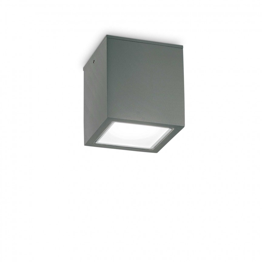 Spot aplicat modern TECHO PL1 BIG ANTRACITE, Plafoniere exterior, LED⭐ lampi de iluminat exterior rustice, clasice, moderne pentru terasa casa.✅Design decorativ!❤️Promotii ➽ www.evalight.ro❗ Alege corpuri de iluminat exterior rezistente la apa, tip aplice si spoturi aplicate pt tavan sau perete, solare cu senzori de miscare, metalice, abajur din sticla cu decor ornamental, ieftine si de lux, calitate deosebita la cel mai bun pret. a