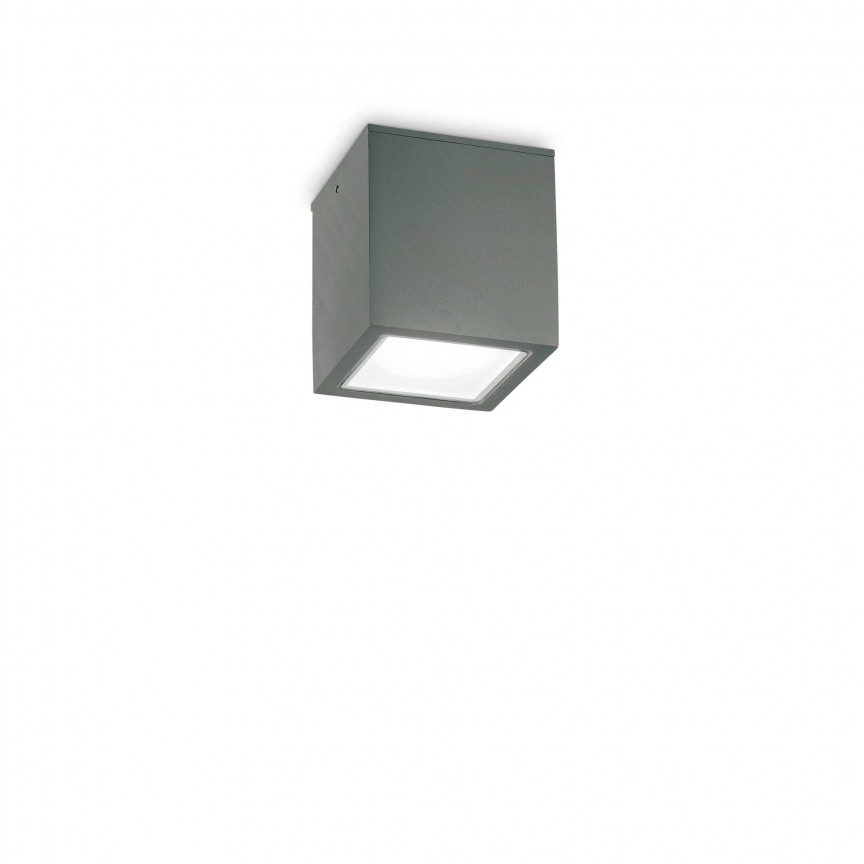 Spot aplicat modern TECHO PL1 SMALL ANTRACITE, Plafoniere exterior, LED⭐ lampi de iluminat exterior rustice, clasice, moderne pentru terasa casa.✅Design decorativ!❤️Promotii ➽ www.evalight.ro❗ Alege corpuri de iluminat exterior rezistente la apa, tip aplice si spoturi aplicate pt tavan sau perete, solare cu senzori de miscare, metalice, abajur din sticla cu decor ornamental, ieftine si de lux, calitate deosebita la cel mai bun pret. a