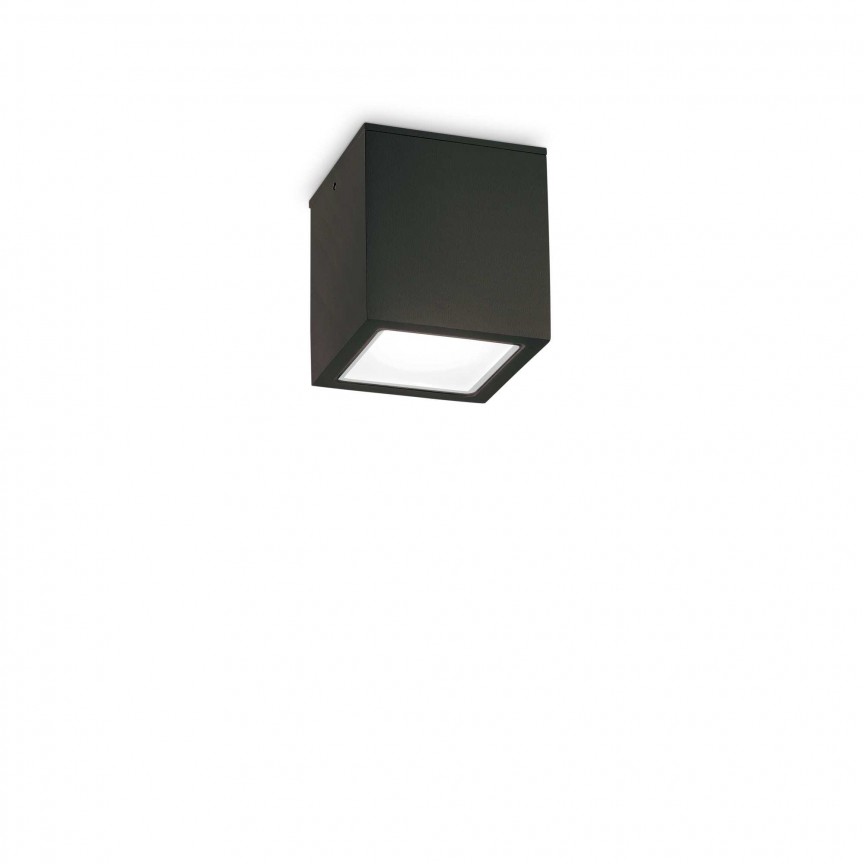 Spot aplicat modern TECHO PL1 SMALL NERO, Plafoniere exterior, LED⭐ lampi de iluminat exterior rustice, clasice, moderne pentru terasa casa.✅Design decorativ!❤️Promotii ➽ www.evalight.ro❗ Alege corpuri de iluminat exterior rezistente la apa, tip aplice si spoturi aplicate pt tavan sau perete, solare cu senzori de miscare, metalice, abajur din sticla cu decor ornamental, ieftine si de lux, calitate deosebita la cel mai bun pret. a