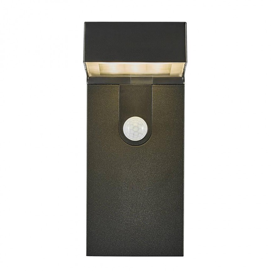 Lampa LED de perete solara cu senzor pentru iluminat exterior, stil modern IP44 Alya 2118231003 NL, Lampi solare de exterior, LED⭐ corpuri de iluminat decorative pentru gradina si alei.✅Design ornamental!❤️Promotii lampi❗ ➽ www.evalight.ro. a