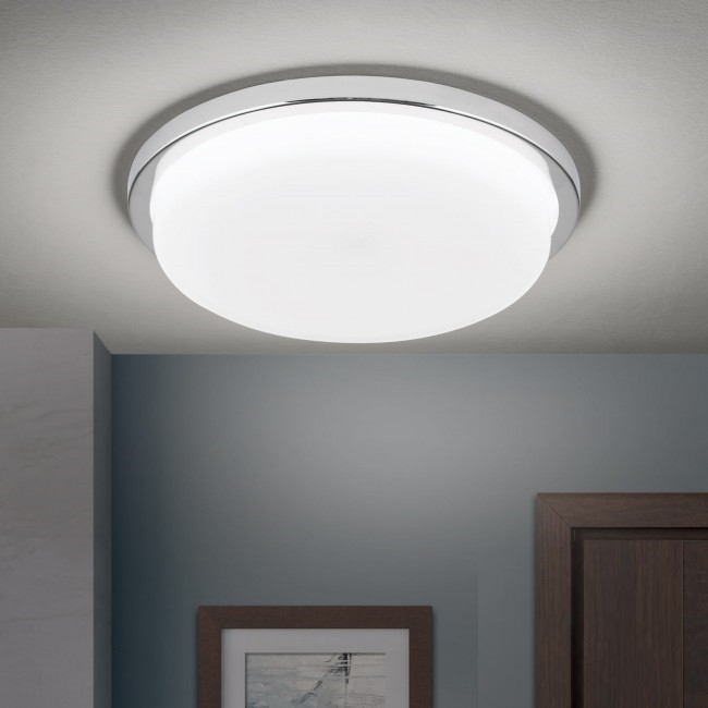 Plafoniera LED moderna LEROX Ø30cm crom, Plafoniere moderne, LED⭐ modele elegante pentru living, dormitor, bucatarie sau hol.✅DeSiGn decorativ actual unic!❤️Promotii lampi❗ ➽www.evalight.ro. Alege corpuri de iluminat interior de tip plafoniera, lustre aplicate de tavan si perete pt camere casa, ieftine si de lux, calitate deosebita la cel mai bun pret. a