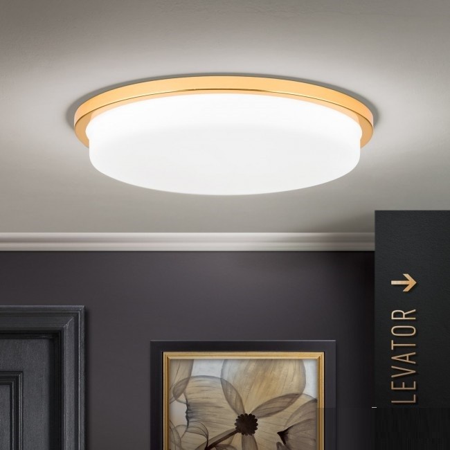 Plafoniera LED moderna LEROX Ø40cm aurie 24K, Plafoniere moderne, LED⭐ modele elegante pentru living, dormitor, bucatarie sau hol.✅DeSiGn decorativ actual unic!❤️Promotii lampi❗ ➽www.evalight.ro. Alege corpuri de iluminat interior de tip plafoniera, lustre aplicate de tavan si perete pt camere casa, ieftine si de lux, calitate deosebita la cel mai bun pret. a