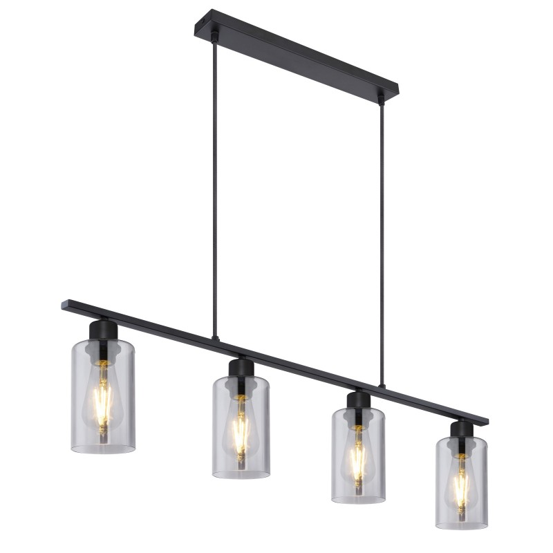 Lustra suspendata design modern HADERA 15465-4H GL, Candelabre si Lustre moderne elegante⭐ modele clasice de lux pentru living, bucatarie si dormitor.✅ DeSiGn actual Top 2020!❤️Promotii lampi❗ ➽ www.evalight.ro. Oferte corpuri de iluminat suspendate pt camere de interior (înalte), suspensii (lungi) de tip lustre si candelabre, pendule decorative stil modern, clasic, rustic, baroc, scandinav, retro sau vintage, aplicate pe perete sau de tavan, cu cristale, abajur din material textil, lemn, metal, sticla, bec Edison sau LED, ieftine de calitate deosebita la cel mai bun pret. a