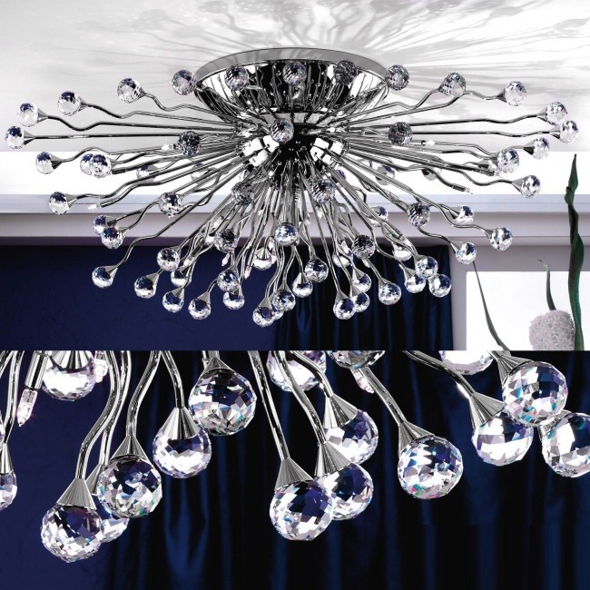 Lustra aplicata cristal Swarovski Spectra design modern de lux GALAXY 24L crom, Candelabre si Lustre moderne elegante⭐ modele clasice de lux pentru living, bucatarie si dormitor.✅ DeSiGn actual Top 2020!❤️Promotii lampi❗ ➽ www.evalight.ro. Oferte corpuri de iluminat suspendate pt camere de interior (înalte), suspensii (lungi) de tip lustre si candelabre, pendule decorative stil modern, clasic, rustic, baroc, scandinav, retro sau vintage, aplicate pe perete sau de tavan, cu cristale, abajur din material textil, lemn, metal, sticla, bec Edison sau LED, ieftine de calitate deosebita la cel mai bun pret. a