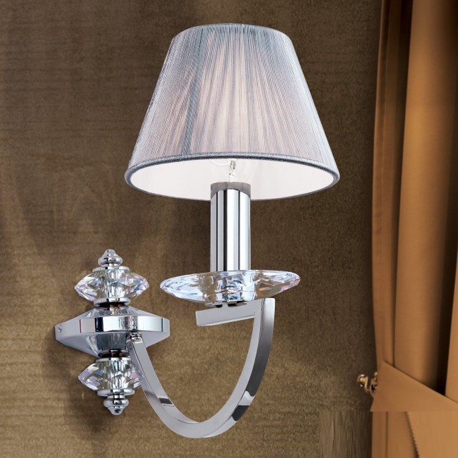 Aplica de perete cristal Swarovski eleganta de lux Avala nickel plated, Candelabre si Lustre moderne elegante⭐ modele clasice de lux pentru living, bucatarie si dormitor.✅ DeSiGn actual Top 2020!❤️Promotii lampi❗ ➽ www.evalight.ro. Oferte corpuri de iluminat suspendate pt camere de interior (înalte), suspensii (lungi) de tip lustre si candelabre, pendule decorative stil modern, clasic, rustic, baroc, scandinav, retro sau vintage, aplicate pe perete sau de tavan, cu cristale, abajur din material textil, lemn, metal, sticla, bec Edison sau LED, ieftine de calitate deosebita la cel mai bun pret. a