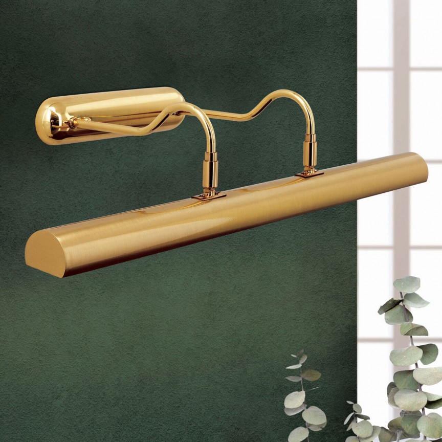 Aplica pentru oglinda / tablou design clasic de lux Picture Lamp 3L Brushed Brass, Aplice pentru baie, LED⭐ modele moderne lustre tablou, iluminat oglinda baie.❤️Promotii lampi baie❗ ➽www.evalight.ro. Alege corpuri de iluminat baie cu spot-uri aplicate (perete/tavan/mobilier baie), rezistente la apa (umiditate), ieftine si de lux, calitate deosebita la cel mai bun pret.
 a