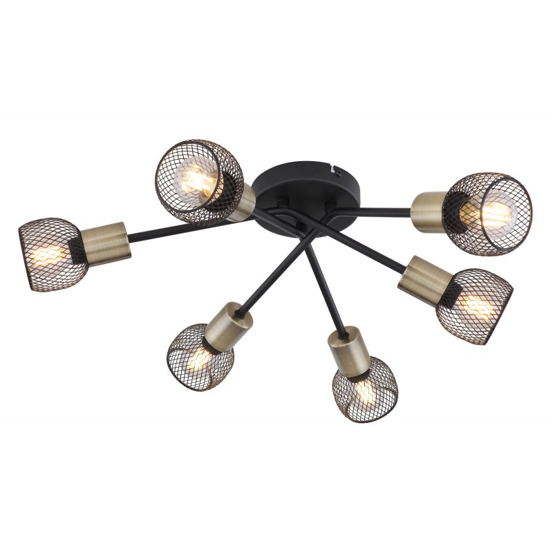 Lustra aplicata stil modern cu 6 spoturi Fiastra negru, Lustre cu spoturi, LED⭐ modele moderne corpuri de iluminat tip spoturi aplicate pe tavan sau perete.✅Design decorativ 2022!❤️Promotii lampi❗ ➽ www.evalight.ro. Alege lustre de iluminat interior tip plafoniere si aplice cu 5 sau 6 spoturi pe bara cu lumina LED si directie reglabila pentru living, dormitor, bucatarie, baie, hol, camera copii, calitate de lux la cel mai bun pret. a