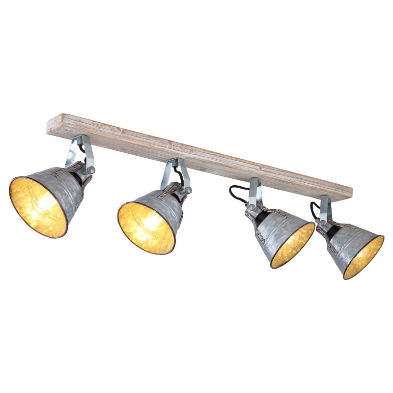 Plafoniera tavan stil industrial cu 4 spoturi GÜNTHER I , Plafoniere cu 4 spoturi, LED⭐ modele moderne corpuri de iluminat tip spoturi aplicate pe tavan sau perete.✅Design decorativ unic!❤️Promotii lampi❗ ➽ www.evalight.ro. Alege oferte lustre de iluminat interior tip plafoniere si aplice cu 4 spoturi pe bara cu lumina LED si directie reglabila pentru living, dormitor, bucatarie, baie, hol, camera copii, calitate de lux la cel mai bun pret. a