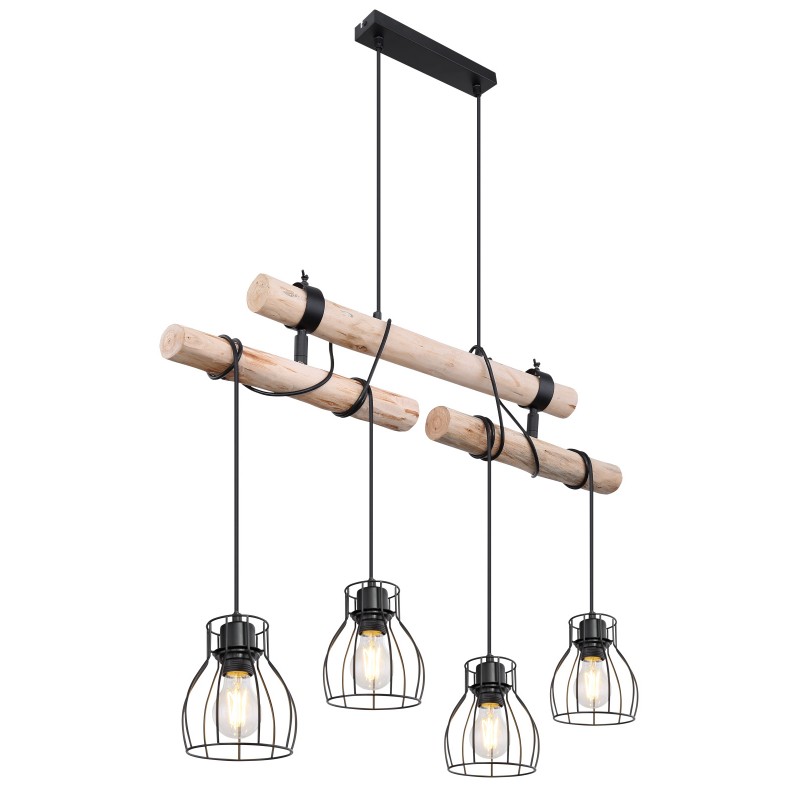 Lustra suspendata stil natural minimalist MINA 4L, Candelabre si Lustre moderne elegante⭐ modele clasice de lux pentru living, bucatarie si dormitor.✅ DeSiGn actual Top 2020!❤️Promotii lampi❗ ➽ www.evalight.ro. Oferte corpuri de iluminat suspendate pt camere de interior (înalte), suspensii (lungi) de tip lustre si candelabre, pendule decorative stil modern, clasic, rustic, baroc, scandinav, retro sau vintage, aplicate pe perete sau de tavan, cu cristale, abajur din material textil, lemn, metal, sticla, bec Edison sau LED, ieftine de calitate deosebita la cel mai bun pret. a