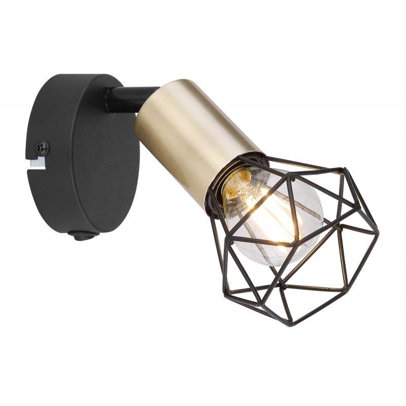 Aplica de perete moderna cu spoi XARA I negru/alama, Candelabre si Lustre moderne elegante⭐ modele clasice de lux pentru living, bucatarie si dormitor.✅ DeSiGn actual Top 2020!❤️Promotii lampi❗ ➽ www.evalight.ro. Oferte corpuri de iluminat suspendate pt camere de interior (înalte), suspensii (lungi) de tip lustre si candelabre, pendule decorative stil modern, clasic, rustic, baroc, scandinav, retro sau vintage, aplicate pe perete sau de tavan, cu cristale, abajur din material textil, lemn, metal, sticla, bec Edison sau LED, ieftine de calitate deosebita la cel mai bun pret. a