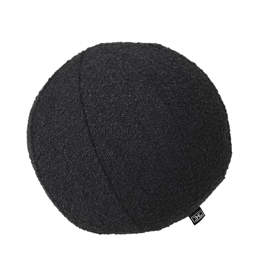 Perna decorativa LUX Palla S, boucle negru 115599 HZ, Perne decorative / Fete de perna moderne pentru decor canapea living si pat dormitor⭐ modele de lux deosebite✅ pufoase de catifea, blana, vintage, ideale pt camera de zi si o sufragerie eleganta❗ ➽ www.evalight.ro.  a