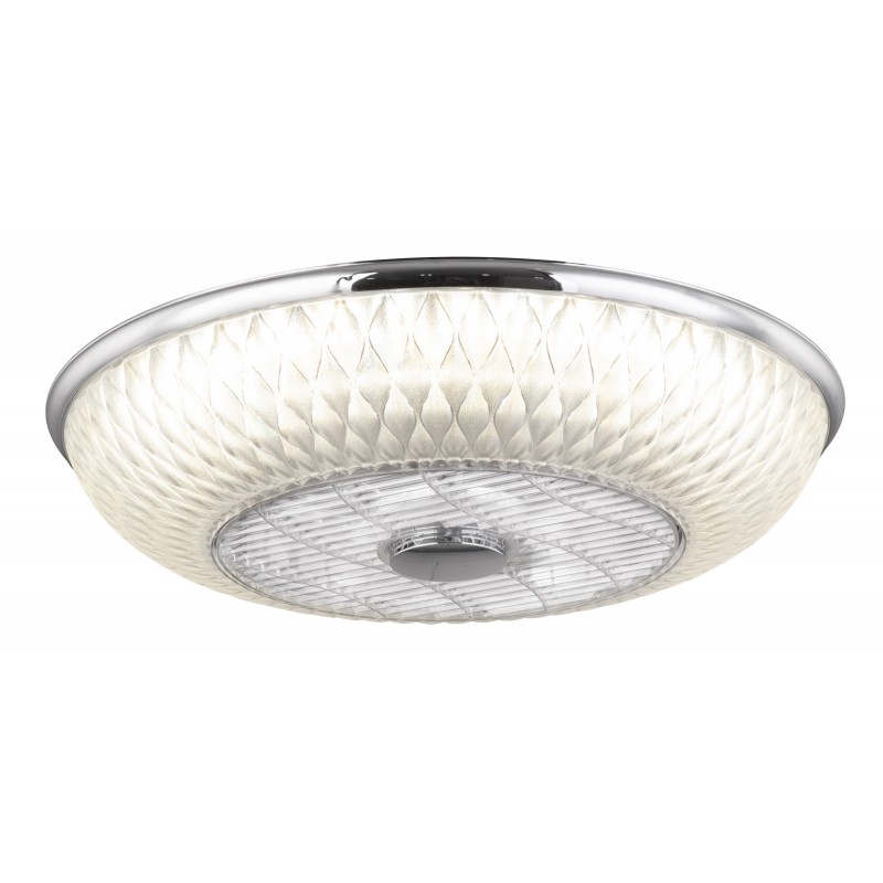 Ventilator de tavan cu iluminat LED dimabil cu telecomanda Rosario crom 03622 GL, Plafoniere LED⭐ modele moderne pentru iluminat living, dormitor, bucatarie.✅DeSiGn decorativ!❤️Promotii lampi LED❗ ➽www.evalight.ro. Alege lustre LED de interior de tip plafoniera aplicate de tavan sau de perete, ieftine si de lux, calitate deosebita la cel mai bun pret. a