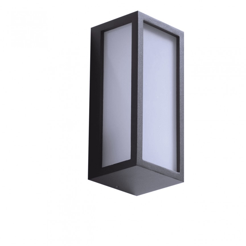 Aplica de perete exterior moderna IP54 VENETO gri inchis, Aplice de exterior moderne, LED⭐ lampi de perete pentru iluminat exterior terasa casa si gradina.✅Design decorativ!❤️Promotii❗ ➽www.evalight.ro. Alege corpuri de iluminat exterior rezistente la apa tip spoturi aplicate pt perete sau tavan, metalice, abajur din sticla cu decor ornamental, bec LED si lumina ambientala, ieftine si de lux, calitate deosebita la cel mai bun pret. a