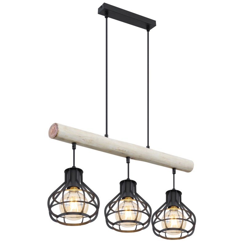 Lustra suspendata cu 3 pendule design modern Clastra 15388-3H GL, Pendule / Lustre suspendate moderne, LED⭐ modele elegante pentru bucatarie, living dormitor.✅DeSiGn decorativ unic!❤️Promotii lampi❗ ➽www.evalight.ro. Alege corpuri de iluminat suspendate pt interior stil modern, suspensii de tip pendule cu cristale, abajur material textil, lemn, metal, sticla, bec tip lumanare Edison sau LED, ieftine si de lux, calitate deosebita la cel mai bun pret. a