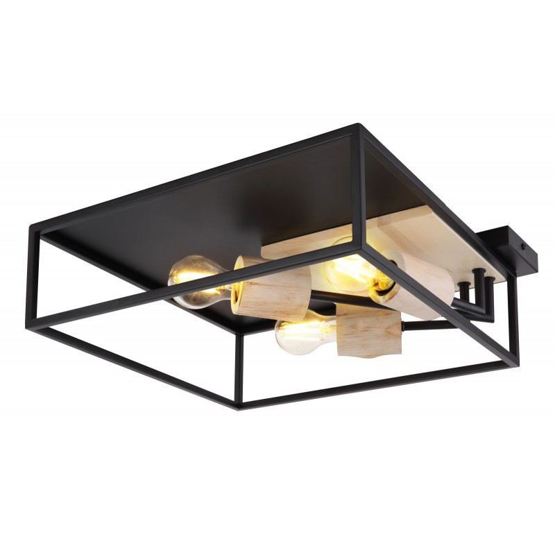 Plafoniera cu 3 spoturi design modern HAGAR negru 15477D1 GL, Candelabre si Lustre moderne elegante⭐ modele clasice de lux pentru living, bucatarie si dormitor.✅ DeSiGn actual Top 2020!❤️Promotii lampi❗ ➽ www.evalight.ro. Oferte corpuri de iluminat suspendate pt camere de interior (înalte), suspensii (lungi) de tip lustre si candelabre, pendule decorative stil modern, clasic, rustic, baroc, scandinav, retro sau vintage, aplicate pe perete sau de tavan, cu cristale, abajur din material textil, lemn, metal, sticla, bec Edison sau LED, ieftine de calitate deosebita la cel mai bun pret. a