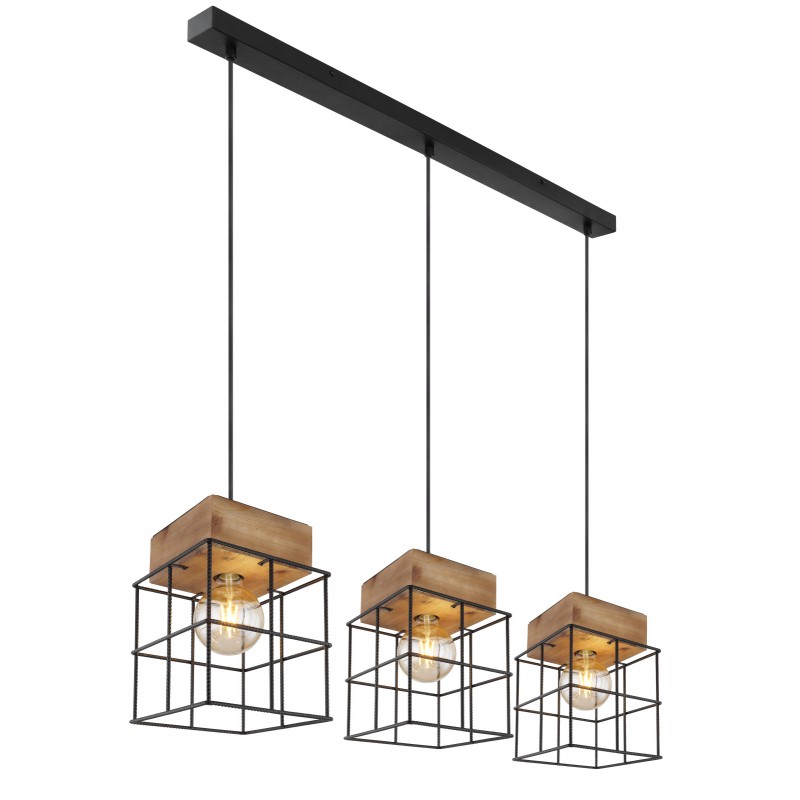 Lustra cu 3 pendule design modern MERRIL lemn 15530-3H GL, Candelabre si Lustre moderne elegante⭐ modele clasice de lux pentru living, bucatarie si dormitor.✅ DeSiGn actual Top 2020!❤️Promotii lampi❗ ➽ www.evalight.ro. Oferte corpuri de iluminat suspendate pt camere de interior (înalte), suspensii (lungi) de tip lustre si candelabre, pendule decorative stil modern, clasic, rustic, baroc, scandinav, retro sau vintage, aplicate pe perete sau de tavan, cu cristale, abajur din material textil, lemn, metal, sticla, bec Edison sau LED, ieftine de calitate deosebita la cel mai bun pret. a