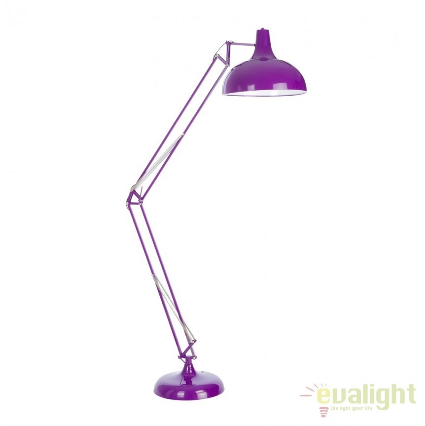 Lampadar, lampa de podea moderna, GIANT Violet MUNO Design, Outlet ➜ Discount⭐ Oferte ✅Corpuri de iluminat ✅Lustre ✅Mobila ✅Decoratiuni de interior si exterior.⭕Pret redus online➜Lichidari de stoc❗ Magazin ➽ www.evalight.ro. a