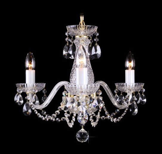 Lustra 3 brate cristal Bohemia L11 006/03/1-A, Lustre Cristal Bohemia⭐ modele deosebite de candelabre din cristal Bohemia autentic din Cehia.✅Design Baroc de lux Premium Top❗ ➽ www.evalight.ro. a