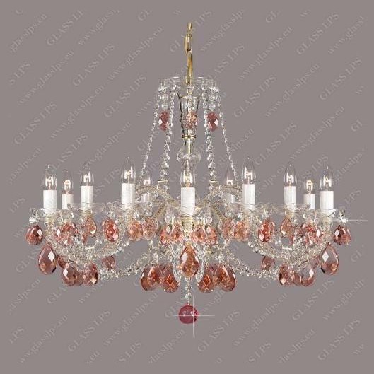 Lustra 12 brate cristal Bohemia L11 120/12/1 rosaline, Candelabre clasice / Lustre si Pendule⭐ modele elegante de lux pentru iluminat living, dormitor, bucatarie.✅DeSiGn decorativ unic!❤️Promotii❗ Lustre clasice ➽ www.evalight.ro. Alege oferte la colectii NOI de corpuri de iluminat pt interior în stil clasic, industrial, retro sau vintage, lampi suspendate deosebite de tip suspensii, decorate cu margele cu cristal, abajur textil, de sticla, becuri normale tip lumanare cu filament sau LED, ieftine de calitate la cel mai bun pret. a