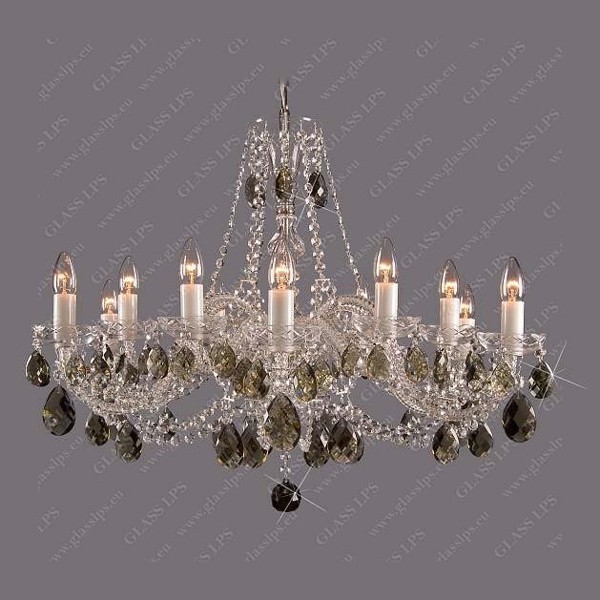 Lustra 12 brate cristal Bohemia L11 120/12/1, Lustre Cristal Bohemia⭐ modele deosebite de candelabre din cristal Bohemia autentic din Cehia.✅Design Baroc de lux Premium Top❗ ➽ www.evalight.ro. a