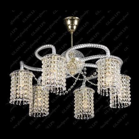 Lustra 6 brate cristal Bohemia L11 085/06/6, Lustre Cristal Bohemia⭐ modele deosebite de candelabre din cristal Bohemia autentic din Cehia.✅Design Baroc de lux Premium Top❗ ➽ www.evalight.ro. a