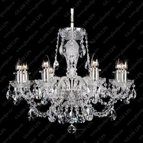 Lustra 8 brate cristal Bohemia L11 009/08/1-A, Candelabre si Lustre moderne elegante⭐ modele clasice de lux pentru living, bucatarie si dormitor.✅ DeSiGn actual Top 2020!❤️Promotii lampi❗ ➽ www.evalight.ro. Oferte corpuri de iluminat suspendate pt camere de interior (înalte), suspensii (lungi) de tip lustre si candelabre, pendule decorative stil modern, clasic, rustic, baroc, scandinav, retro sau vintage, aplicate pe perete sau de tavan, cu cristale, abajur din material textil, lemn, metal, sticla, bec Edison sau LED, ieftine de calitate deosebita la cel mai bun pret. a