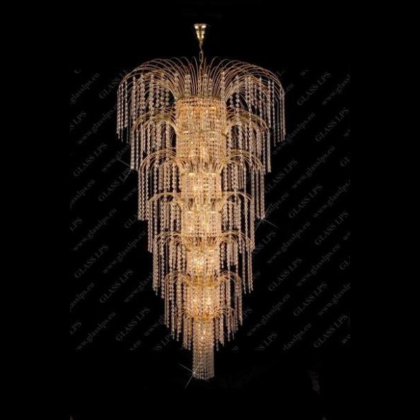 Candelabru, Lustra casa scarii cristal Bohemia, diametru 100cm, Lustre / Pendule Cristal Bohemia⭐ modele suspendate deosebite stil Baroc din cristal Bohemia autentic din Cehia.✅Design lux unicat Premium Top❗ ➽ www.evalight.ro. a