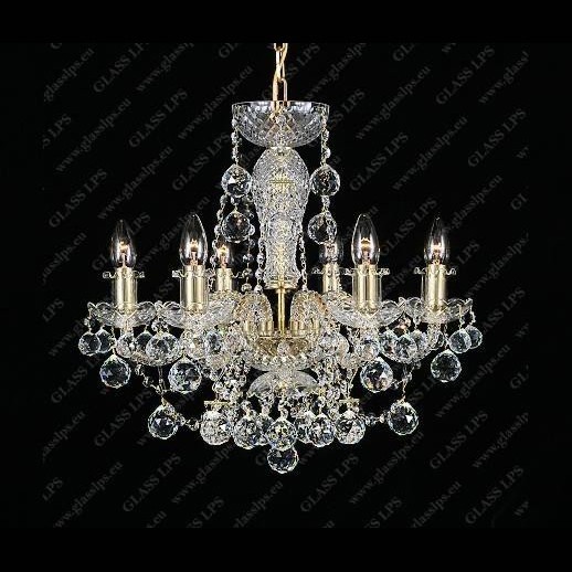 Lustra 6 brate cristal Bohemia L11 009/06/4, Lustre Cristal Bohemia⭐ modele deosebite de candelabre din cristal Bohemia autentic din Cehia.✅Design Baroc de lux Premium Top❗ ➽ www.evalight.ro. a