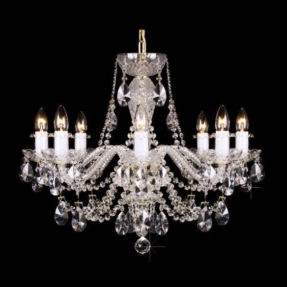 Lustra 8 brate cristal Bohemia L11 009/08/1-A; lip., Lustre Cristal Bohemia⭐ modele deosebite de candelabre din cristal Bohemia autentic din Cehia.✅Design Baroc de lux Premium Top❗ ➽ www.evalight.ro. a