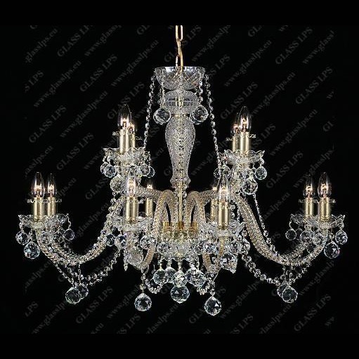 Lustra 12 brate cristal Bohemia L11 009/12/4, Lustre Cristal Bohemia⭐ modele deosebite de candelabre din cristal Bohemia autentic din Cehia.✅Design Baroc de lux Premium Top❗ ➽ www.evalight.ro. a