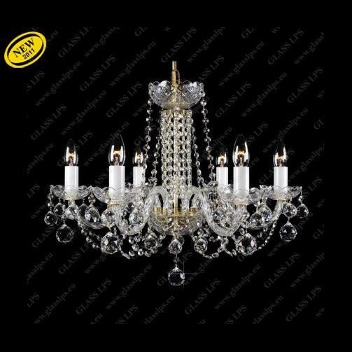 Lustra 6 brate cristal Bohemia L11 007/06/4, Lustre Cristal Bohemia⭐ modele deosebite de candelabre din cristal Bohemia autentic din Cehia.✅Design Baroc de lux Premium Top❗ ➽ www.evalight.ro. a