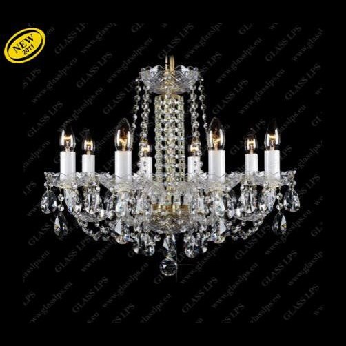 Lustra 8 brate cristal Bohemia L11 007/08/1-A, Lustre Cristal Bohemia⭐ modele deosebite de candelabre din cristal Bohemia autentic din Cehia.✅Design Baroc de lux Premium Top❗ ➽ www.evalight.ro. a