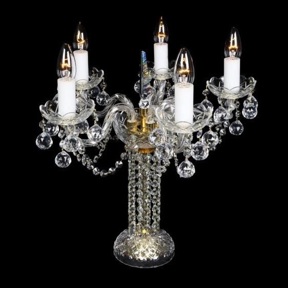 Veioza, lampa de masa 5 brate cristal Bohemia S31 007/05/4, Lustre cristal si Corpuri de iluminat suspendate⭐ modele de lux elegante din cristal Stil Exclusive.✅Design Premium Top❗ ➽ www.evalight.ro.  a