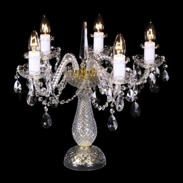 Veioza 5 brate cristal Bohemia S31 009/05/1-A; lip., Veioze Cristal, lux⭐ modele elegante din cristal Swarovski, Bohemia, Asfour.✅Design decorativ Premium!❤️Promotii lampi❗ ➽ www.evalight.ro. Alege corpuri de iluminat cristal tip veioze de masa moderne, clasice, traditionale, exclusive, calitate deosebita la cel mai bun pret. a